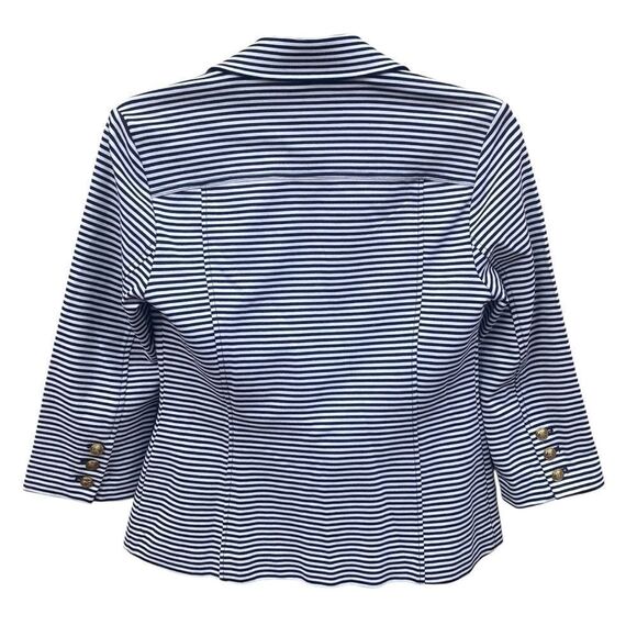 CAbi #823 Navy & White Striped Nautical Blazer/Jacket X-Small. EUC - Picture 6 of 9